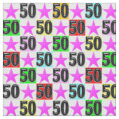 50E VERJAARDAG SUPER STAR STOF (Close Up)