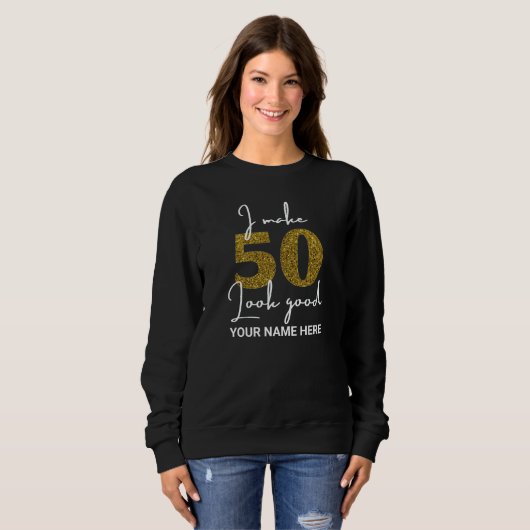 50e verjaardag Sweatshirt (Voorkant volledig)