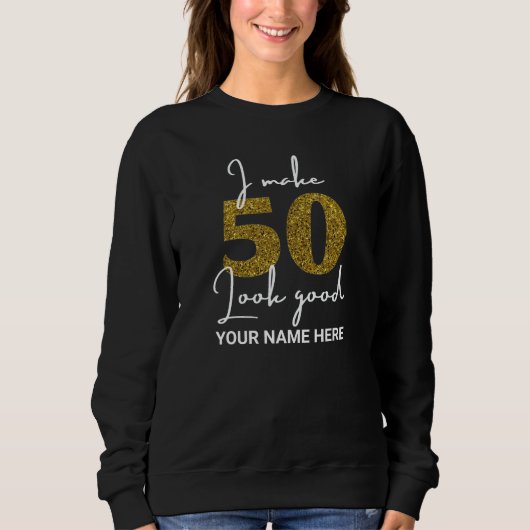 50e verjaardag Sweatshirt (Voorkant)