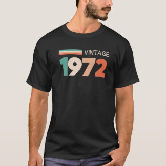50e verjaardag T 1972 50 jaar oud ontwerp T-shirt