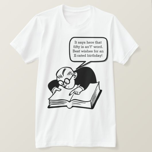 50e verjaardag t-shirt (Design voorkant)