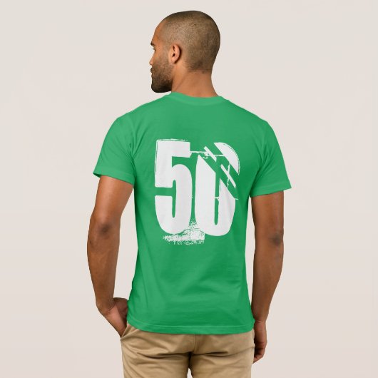50e verjaardag T-shirt (Achterkant volledig)