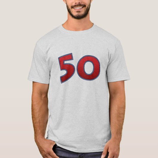 50e verjaardag t-shirt (Voorkant)