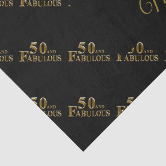 50e verjaardag tissuepapier (Detail)