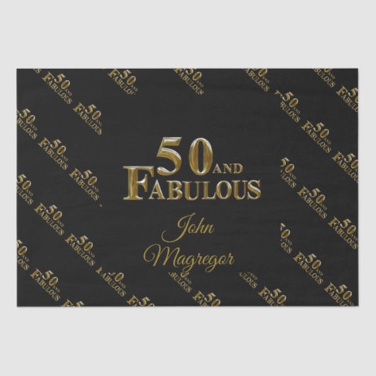 50e verjaardag tissuepapier (Voorkant)