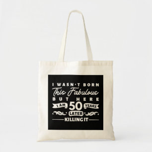 50e verjaardag tote bag