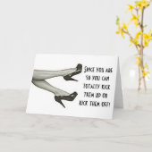 50e VERJAARDAG-TRAP DE HAKKEN AF OF SCHOP ZE OP Kaart (Gele Bloem)