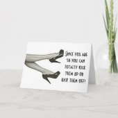 50e VERJAARDAG-TRAP DE HAKKEN AF OF SCHOP ZE OP Kaart (Voorkant)