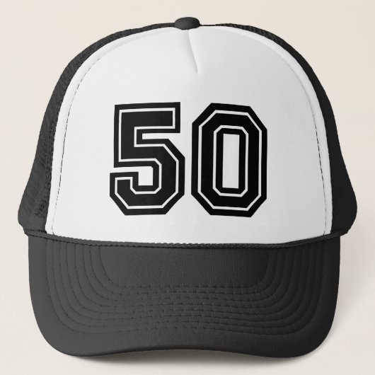 50e verjaardag Trucker Hat Pet (Voorkant)
