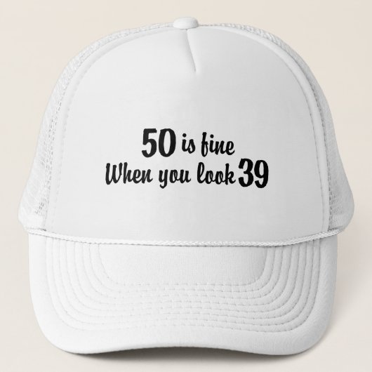 50e verjaardag trucker pet (Voorkant)