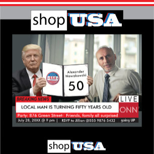 50e verjaardag Trump 🎙️ Mannen Grappig TV Nieuws  Kaart