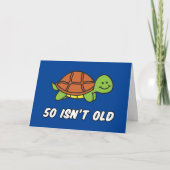 50e verjaardag Turtle Funny Birthday Kaart (Voorkant)