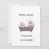 50e verjaardag tweeslachtig platte Kaart — Uitnodi (Voorkant)