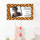 50e verjaardag UGANDA VLAG Custom Photo Spandoek (Insitu)