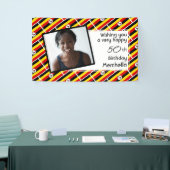 50e verjaardag UGANDA VLAG Custom Photo Spandoek (Beurs)