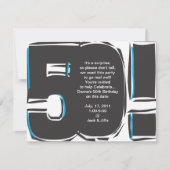 50e verjaardag Uitnodiging (Voorkant)