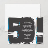 50e verjaardag Uitnodiging (Voorkant / Achterkant)