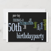 50e verjaardag Uitnodiging (Voorkant)