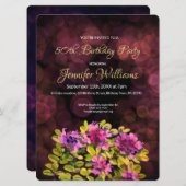 50e verjaardag uitnodiging (Voorkant / Achterkant)