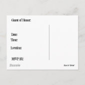 50e verjaardag uitnodiging Briefkaart (aanpassen) (Achterkant)