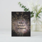 50e verjaardag uitnodiging Briefkaart (aanpassen) (Staand voorkant)