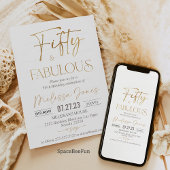 50e verjaardag Uitnodiging Brunch Uitnodiging