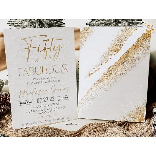50e verjaardag Uitnodiging Brunch Uitnodiging