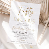 50e verjaardag Uitnodiging Brunch Uitnodiging