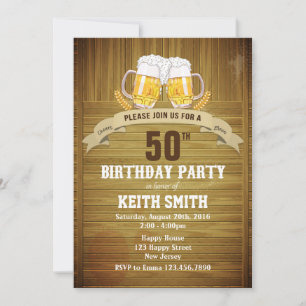 50e verjaardag uitnodiging - elke leeftijd