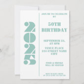 50e verjaardag uitnodiging foto geboren 1975 Uitno (Achterkant)