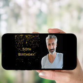 50e verjaardag uitnodiging foto zwarte jongens man