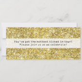 50e verjaardag Uitnodiging Golden Ticket (Achterkant)