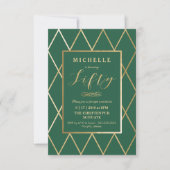 50e verjaardag uitnodiging - goud, elegant, trendy (Voorkant)