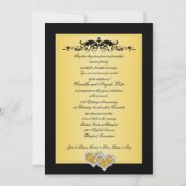 50e verjaardag Uitnodiging Joined Hearts II (Achterkant)