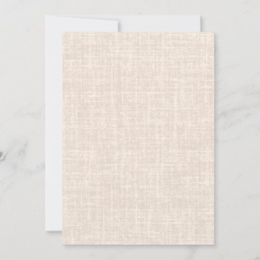 50e verjaardag uitnodiging – linnen groen | Vijfti (Achterkant)