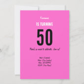 50e verjaardag Uitnodiging - Mam Volunteer Hero (Achterkant)