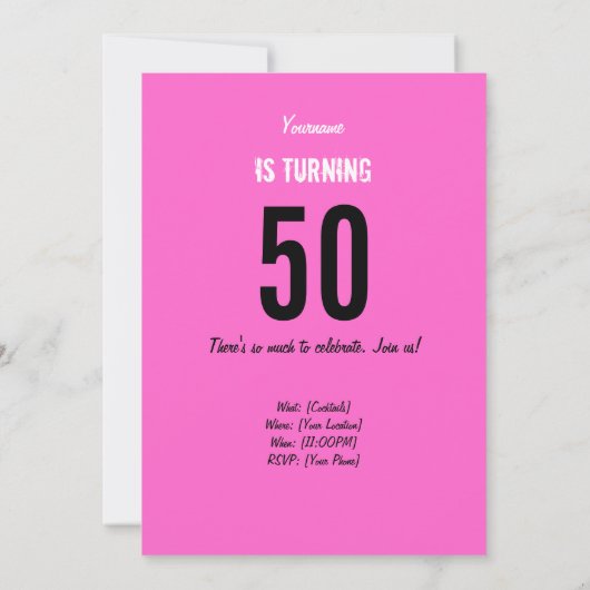 50e verjaardag Uitnodiging - Mam Volunteer Hero (Achterkant)