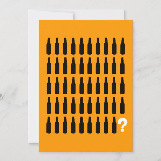 50e verjaardag uitnodiging - Proost! (Voorkant)