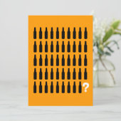 50e verjaardag uitnodiging - Proost! (Staand voorkant)