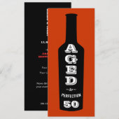 50e verjaardag Uitnodiging tot perfectie (Voorkant / Achterkant)