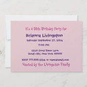 50e verjaardag Uitnodiging van de Partij van de Aa (Achterkant)