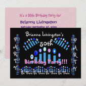 50e verjaardag Uitnodiging van de Partij van de Aa (Voorkant / Achterkant)