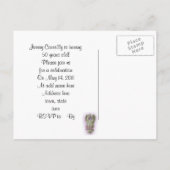 50e verjaardag uitnodiging viering briefkaart (Achterkant)