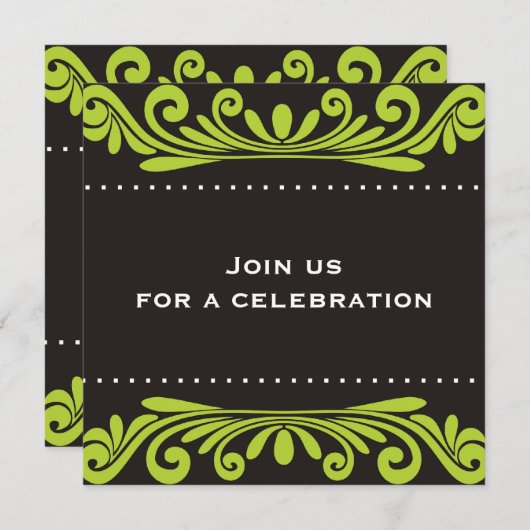 50e verjaardag Uitnodiging - Vlaanderen (Voorkant / Achterkant)