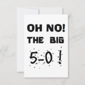 "50e verjaardag" Uitnodigingen (Voorkant)