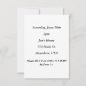 "50e verjaardag" Uitnodigingen (Achterkant)