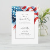 50e verjaardag Uitnodigingen am (Staand voorkant)