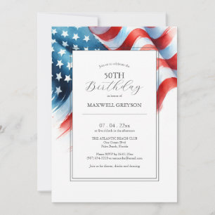 50e verjaardag Uitnodigingen am
