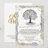 50e verjaardag uitnodigingen: Forever young op 50, Kaart (Voorkant / Achterkant)