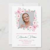 50e verjaardag uitnodigingen Foto Boho Elegant (Voorkant)